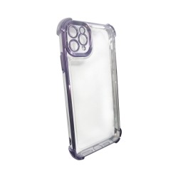 Capa de Silicone Duro com Lente de Câmara Série Q para Apple iPhone 11 Pro Max Roxo Capa de Silicone Duro com Lente de Câmara Série Q para Apple iPhone 11 Pro Max Roxo